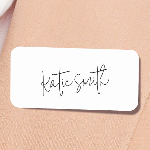 Monogram Modern Minimal handgeschriebenes Skript Namensschild