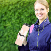 Monogram Modern Minimalistisch Bold Niedlich Initi Thermosbecher