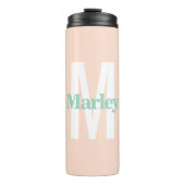 Monogram Modern Minimalistisch Bold Niedlich Initi Thermosbecher (Vorderseite)