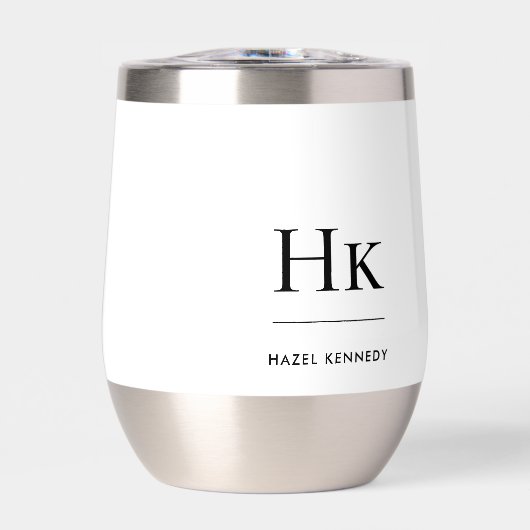 Monogram Modern Minimalistisch Chic Mit Monogramm  (Vorderseite)