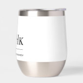 Monogram Modern Minimalistisch Chic Mit Monogramm (Links)