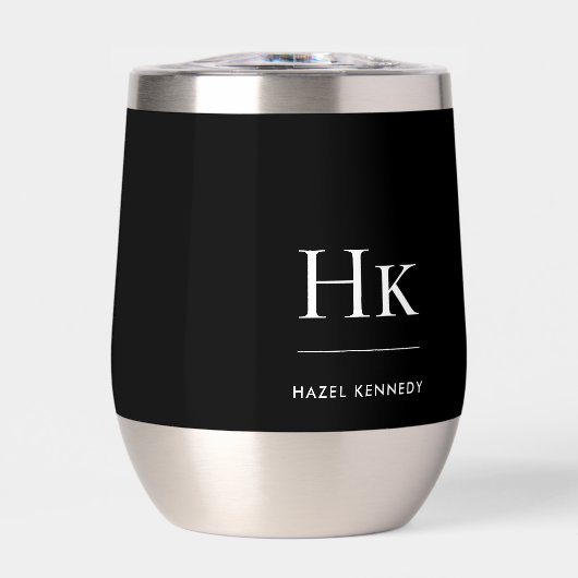 Monogram Modern Minimalistisch Elegante Mit Monogr (Vorderseite)