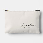 Monogram Modern Minimalistisch Signature Script Na Zubehörtasche (Vorderseite)
