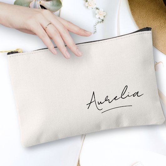 Monogram Modern Minimalistisch Signature Script Na Zubehörtasche
