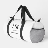 Monogram Modern Minimalistisch Simple Mit Monogram Duffle Bag (Rechte Ecke)