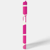 Monogram Modern Pink and Ivory Giraffe Muster Case-Mate iPhone Hülle (Rückseite / Rechts)