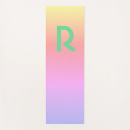 Monogram Modern Pink Aquamarin Lilac Yogamatte