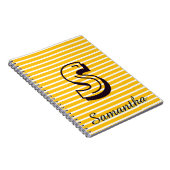 Monogram Modern Preppy Back-To-School Notizbuch Notizblock (Rechte Seite)