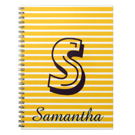 Monogram Modern Preppy Back-To-School Notizbuch Notizblock