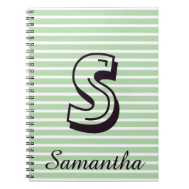 Monogram Modern Preppy Rückkehr-zur-Schule-Notizbu Notizblock