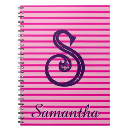 Monogram Modern Preppy Rückkehr-zur-Schule-Notizbu Notizblock
