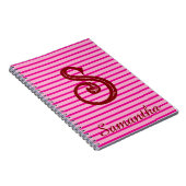 Monogram Modern Preppy-Schulbeginn-Notizbuch Notizblock (Rechte Seite)