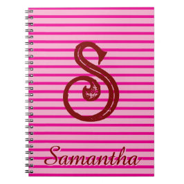 Monogram Modern Preppy-Schulbeginn-Notizbuch Notizblock