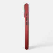 Monogram Modern Red Holiday iPhone 16 Hülle (Linke Seite)