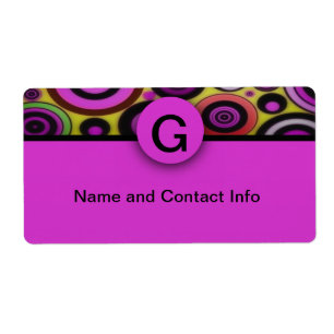 Monogram, Modern Retro Patternlabel