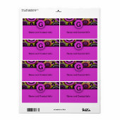 Monogram, Modern Retro Patternlabel (Vorne)