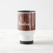 Monogram Modern Rosen Brown Travel Mug Reisebecher (Mittel)