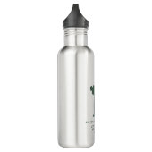 Monogram Modern Sage Green Club Personalisiert Swa Edelstahlflasche (Links)