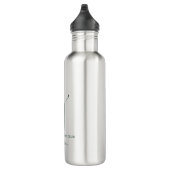 Monogram Modern Sage Green Club Personalisiert Swa Edelstahlflasche (Rechts)