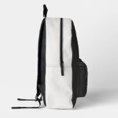 Monogram Modern Schwarz Bedruckter Rucksack (Links)