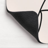 Monogram Modern Script Blush Pink Initialen Mousepad (Ecke)