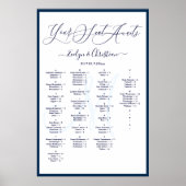Monogram Modern Script DIY Farbtabelle Poster (Vorne)