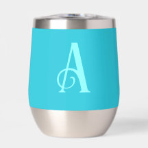 Monogram Modern Simple Aquamarin