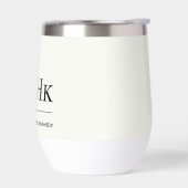 Monogram Modern Simple Elegant Ivory White Custom (Links)