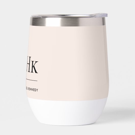 Monogram Modern Simple Eleganush Blush Pink Custom (Links)