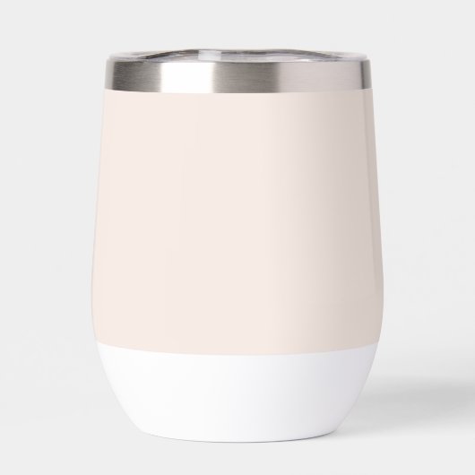 Monogram Modern Simple Eleganush Blush Pink Custom (Rückseite)