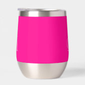 Monogram, Modern Simple Hot Pink und Pink (Rechts)