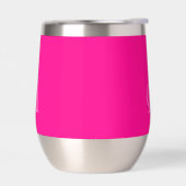Monogram, Modern Simple Hot Pink und Pink (Links)