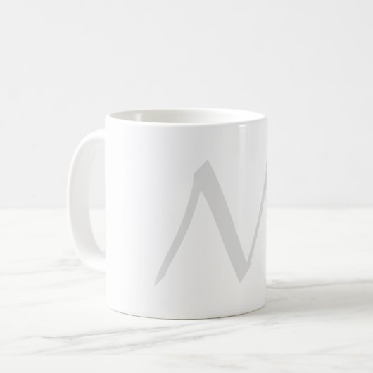 Monogram Modern Simple Minimalist Plain Kaffeetasse (Vorderseite Links)