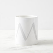 Monogram Modern Simple Minimalist Plain Kaffeetasse (Mittel)