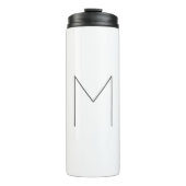 Monogram Modern Simple Minimalist Plain Thermosbecher (Vorderseite)