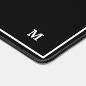 Monogram Modern Simple Minimalistisch Eleganframe Schreibtischunterlage (Ecke)