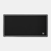 Monogram Modern Simple Minimalistisch Eleganframe Schreibtischunterlage (Vorderseite)