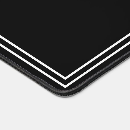 Monogram Modern Simple Minimalistisch Eleganframe Schreibtischunterlage (Ecke)