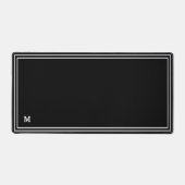 Monogram Modern Simple Minimalistisch Eleganframe Schreibtischunterlage (Vorderseite)