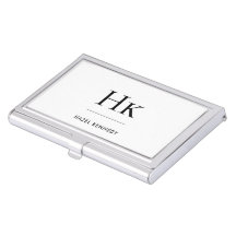 Monogram Modern Simple Minimalistisch White Initia