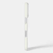 Monogram Modern Simple Monogrammed Ivory White Case-Mate iPhone Hülle (Rückseite / Rechts)