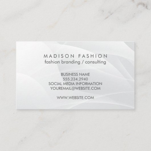 Monogram, Modern Slate | Moderner künstlerischer H Visitenkarte (Rückseite)