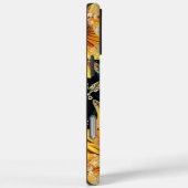 Monogram Modern Sunflower Glitzer Personalisiert Case-Mate iPhone Hülle (Rückseite / Rechts)