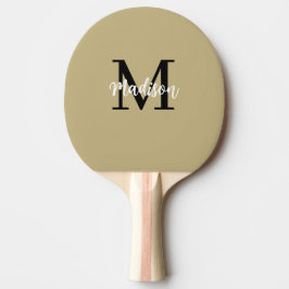 Monogram Modern Tan Black Sand Tischtennis Schläger