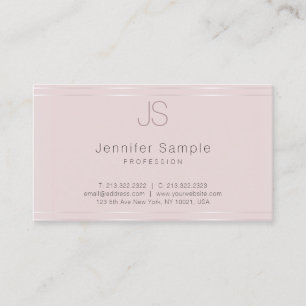 Monogram Modern Template Trendy Elegant Top Visitenkarte