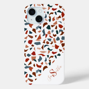 Monogram Modern Terrazzo Mosaic Muster Case-Mate iPhone Hülle