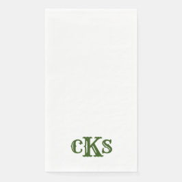 Monogram Modern Texas Guest Bath Paper Handtücher Serviette