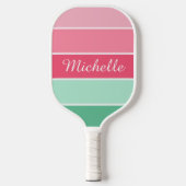 Monogram Modern Trendy Elegany Colors Template Pickleball Schläger (Vorderseite)