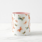 Monogram Modern Watercolor Butterfells Tasse (Zentrum)