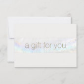 Monogram Modern Wellness-Center Salon Geschenkguts Dankeskarte (Vorderseite)